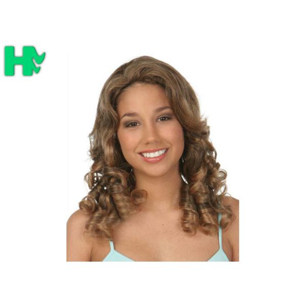 No Lace 18 Inches Blond Synthetic Wigs Loose Wave Latest Unique Desig Fashion