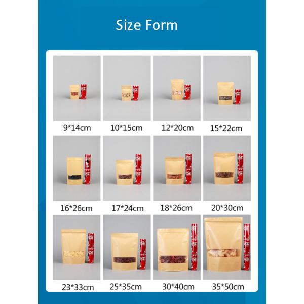 280micron Stand Up Zipper Pouch With Clear Window