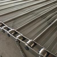 Ceinture de convoyeur en acier inoxydable SS304 à maillons en chaîne en treillis métalliques en spirale pour les besoins de transport alimentaire