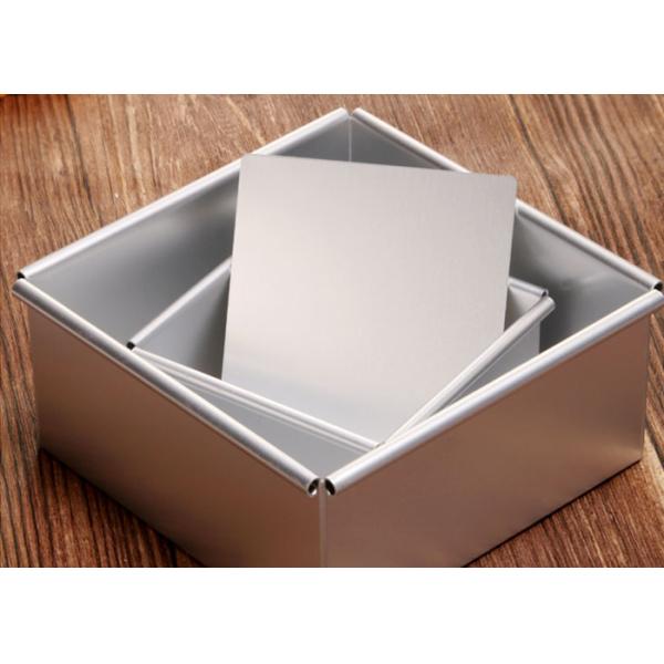 Square Live Removable Bottom Cake Pan / SGS Aluminium Baking Moulds