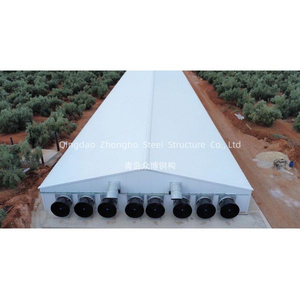 Custom Prefabricated Steel Frame With Q235 Q355 Steel For Chicken House