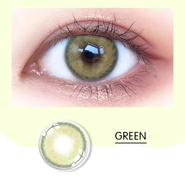 Изготовленный на заказ зеленого глаза ISO13485 контактных линзов рецепт 14mm не