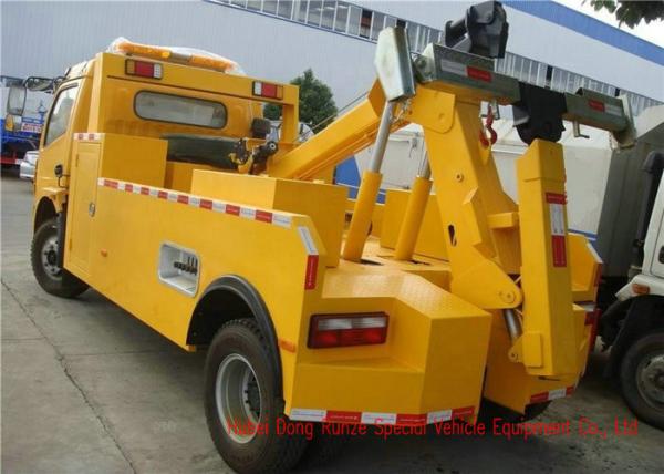 DFAC 6 Ton Light Duty Integrated Wrecker Tow Truck Recovery Vehicle With 6 Wheels