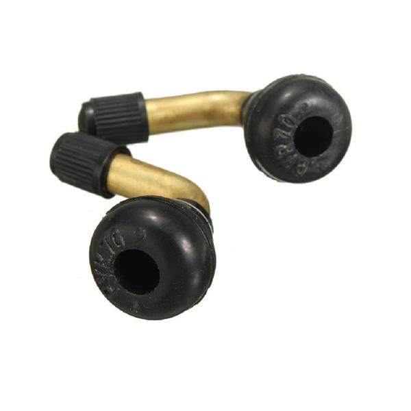 PVR70 Aluminum Valve Stems Bend 90° EPDM Rubber 100% Leak Test For Motorcycle