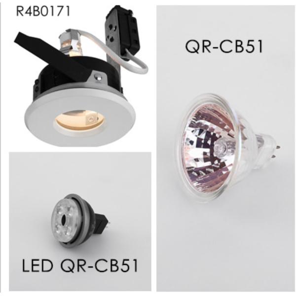 MR16 Round Fixed Dimmable Halogen LED Spot Downlights Aluminum Die-cast  Oil Painting Finishing