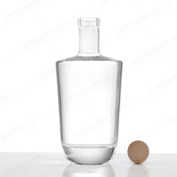 Garrafa Brandy Gin Rum Tequila Vodka Espíritos Botelha com tampa 750 ml Material do corpo Vidro