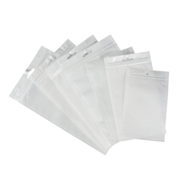 Custom Opp Self Adhesive Pearl Film Zip lock Bag Transparent Zipper Bag, Mobile Phone Case Bag