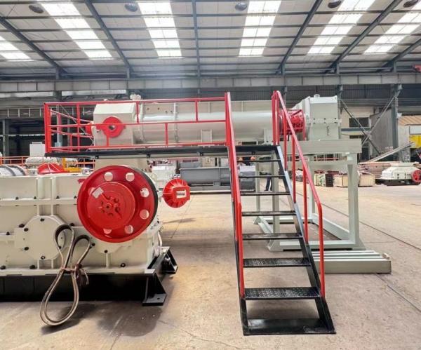 110+200 Kw Clay Brick Making Machine With Double Stage Vacuum Extruder JKY55/55-40  11000-25000 Bricks/Hour