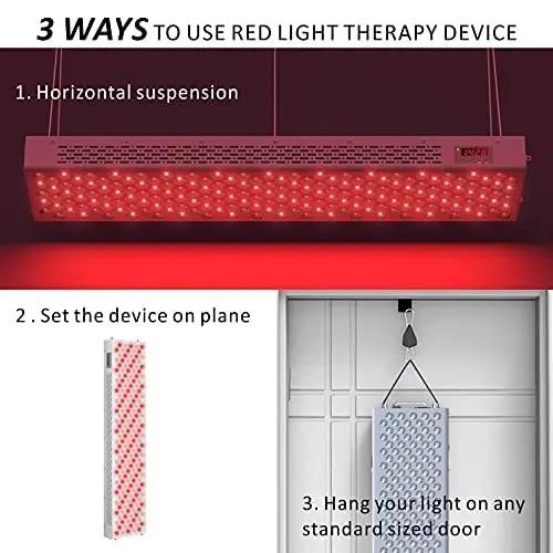 Skin Care LED Light Therapy Lamp For Facial Body, 1000W LED Light Therapy Machine