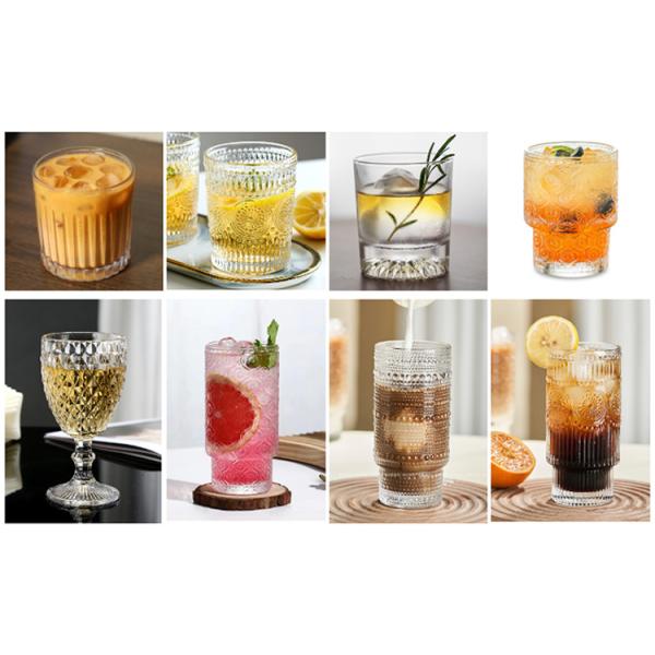 Ретро кристально чистые чаши для кофе, чашки для питья