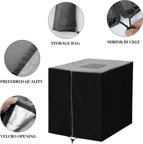 IBC Tote Cover With Zipper, 275 Gallon 1000L Outdoor IBC Tote Sunshade 210D Oxford Cloth Cover Waterproof Sun-Proof