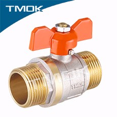 1/2 Inch BSPT Male X Female Thread Double Union Forged Cryogenic Brass Ball Valve