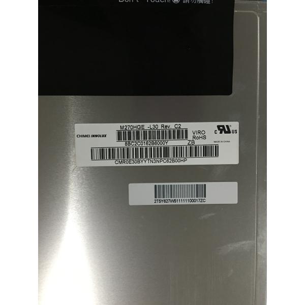 WXGA Monitor LCD Panel 27'' Hard Coating 300cd/m² M270HGE-L30 LVDS Connector