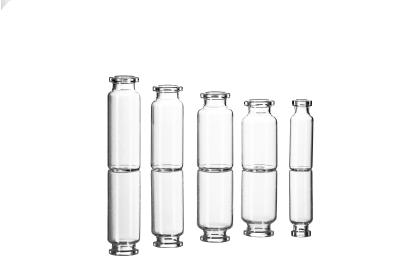 Frasco de vidro tubular de borosilicato neutro âmbar transparente de 7 ml para uso médico