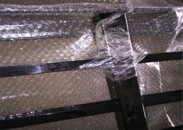 1800mm x 2400mm Hercules Fence/garrison fence / modern fence gate design Black and Blue powder coated
