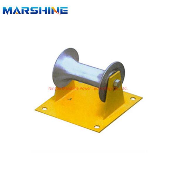 Flat Plate  Wheel Cable Roller  Pulling Cable Guide Roller For Electrical Power Industry