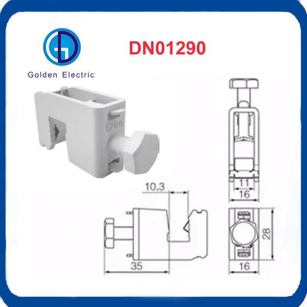 4-35мм2 Клип для соединения кабеля типа С Станция с штангой из нержавеющей стали Клампы для штанги 115А 10,5 мм х 11 мм