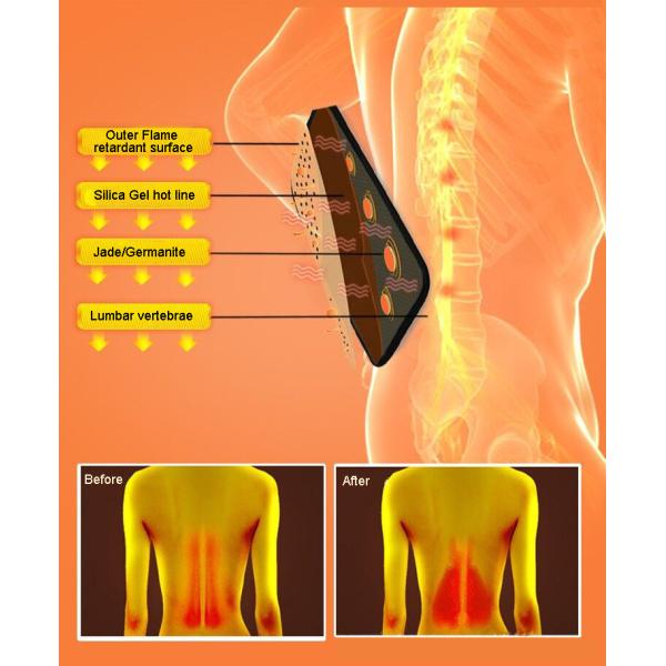 Infrared Thermal Therapy Jade Tourmaline Heating Belt with Musical Function and Anion Therapeutic Bio Healing