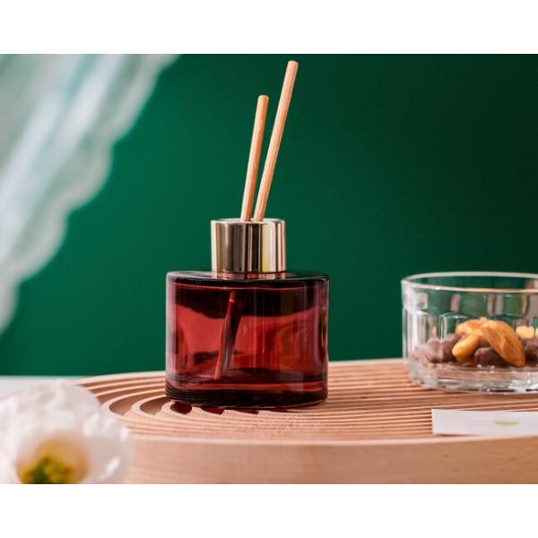 Reusable Home Decoration Glass Colored 100ml Diffuser Glass Bottle Machine Blown