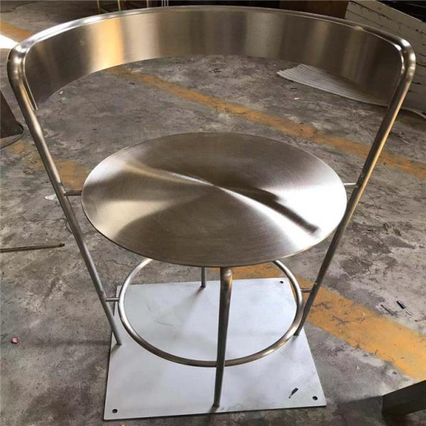 high quality stainless steel chair brushed finish metal gold chair for restaurant