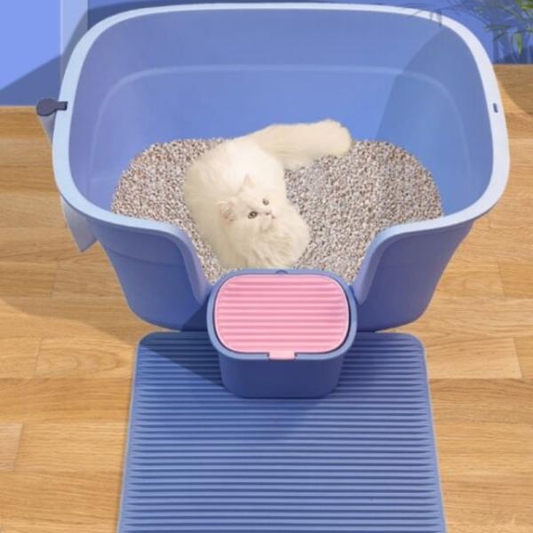 Plastic Basin Cat Toilet Box Eco Friendly Splash Proof Open Litter Box