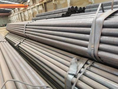Flat End Hot Rolled Steel Round Tube , Pre Galvanized Steel Pipe For Water Gas / Oil