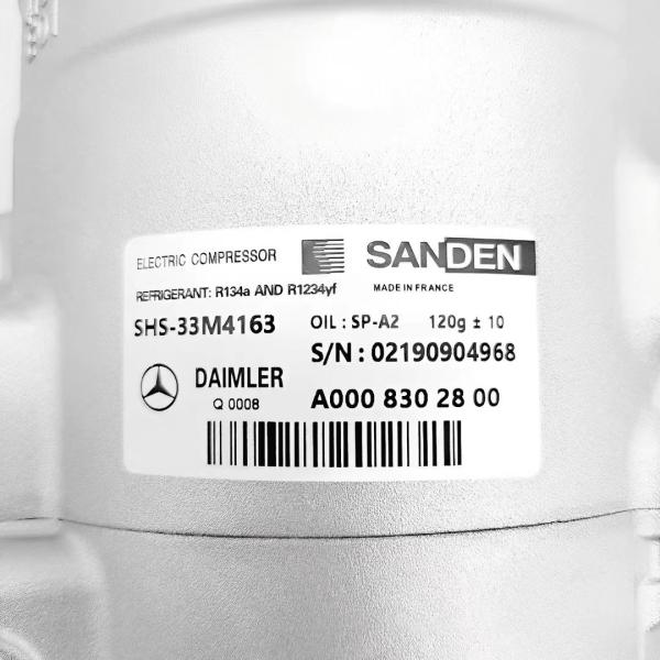 A0008302800 Automotive Electric Compressor Mercedes Benz W205 Car Air Conditioning Compressor