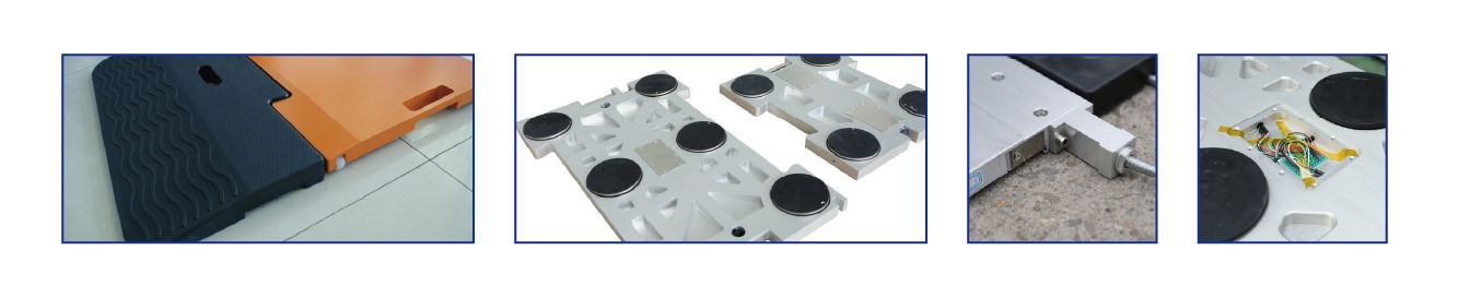 Mobile Axle Weighing Scale Static Portable Wheel Scales For Fleet Management Loading Control