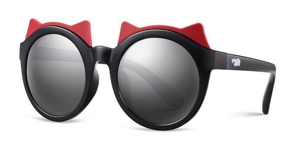 Kids Girl PEI Sunglasses TAC Polarized Len Ultra Lightweight Black White Pink Plastic Frames