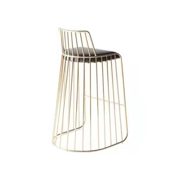 La silla de tabla antigua del Pub de la barra del taburete del vintage fijó la madera contrachapada de acero inoxidable Sponage