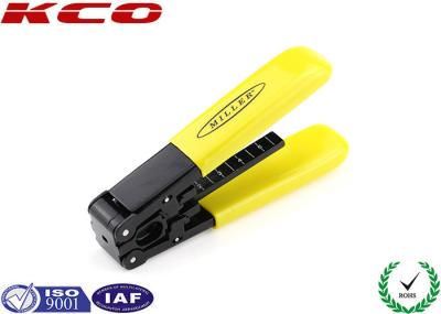 Zinc Alloy SteelFiber Optic Accessories , CR12 FTTH Fiber Optic Drop Cable Stripper