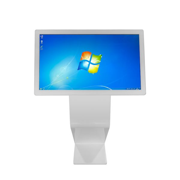 49-Inch S-Shape Landscape Advertising Display Interactive Query Machine 4K Touch Kiosk Commercial Information Board