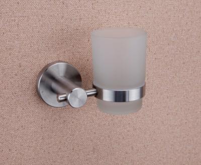 Tumbler holder83303(7059)-Brush&polish &Round&Stainless steel 304 &glass &Bathroom &kitchen,sanitary
