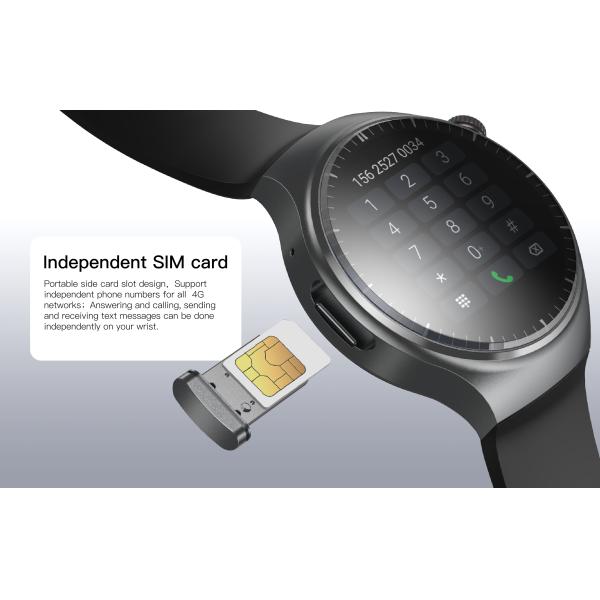 DM80 4G Smart Watch 1.43 Inch AMOLED Screen Android 8.1 1000mAh Battery
