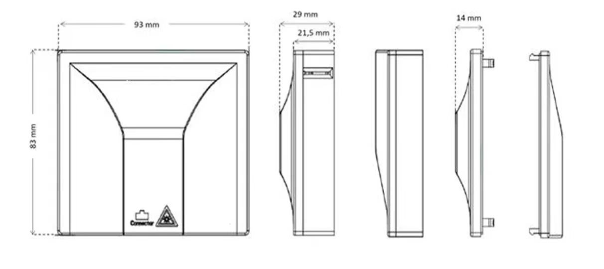 FTTH Indoor ABS 1 Core SC Adapter Invisible Fiber Optical Rosette Box ABS Белое волокно