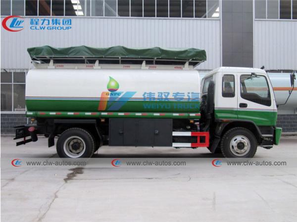 sistema distribuidor de óleo de 10000L Isuzu Fuel Delivery Truck With Censtar Tokheim