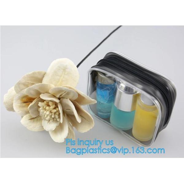 Сумка мытья перемещения PVC косметической гигиенической косметикаи состава ясная с ручкой, косметические сумки подарка Tote сумка макияжа перемещения для молнии