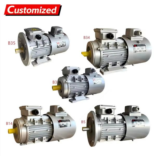 1400 RPM Three-Phase AC Variable Frequency Drive Motor with Soft Start and Stepless Speed Regulation