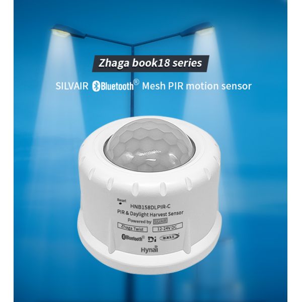 Zhaga Book18 Based SILVAIR Bluetooth Mesh PIR highbay motion sensor, DALI-2 D4i output, self-contained 