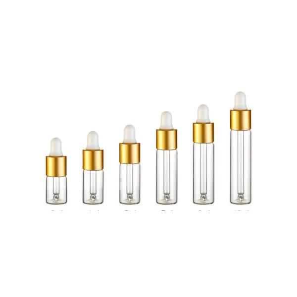 P6602-1 Бутылка 3ml 4ml 5ml 7ml 8ml 10ml крышки золота косметическая стеклянная повторно использовала стеклянную косметическую упаковку