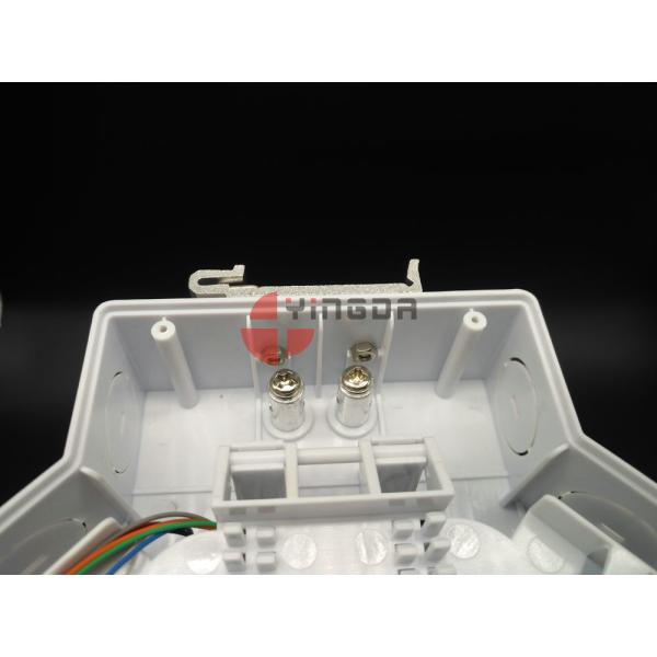 Переходники и отрезки провода портов СК/АПК терминальной коробки 12 оптического волокна ДИН пластиковые