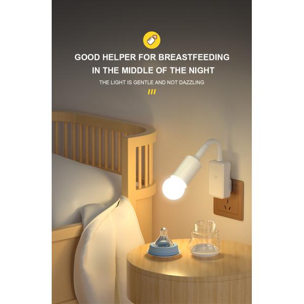 Two/Three Plug Remote Control Socket 5W Night Light for Bedroom Sleep and Baby Feeding