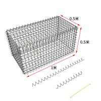 A cerca de pedra 1.0x0.5x0.5m de Galfan 5mm soldou Mesh Gabion