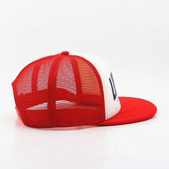 Trucker-style half mesh caps, adjustable Customized logo embroidered hats, promo/marketing/branding/advertising use hats