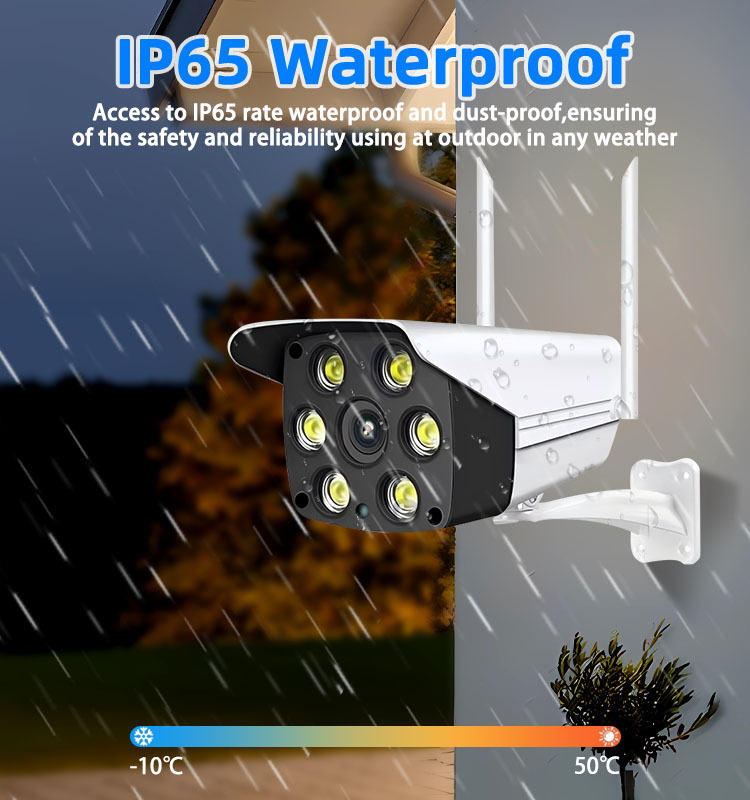 3MP/5MP Outdoor WiFi Security Camera, Bluetooth One‑Key Connection, Two‑Way Audio, IR & Spotlight Full‑Color Night Vision, Smart Human Detection, App & PC Remote Monitoring