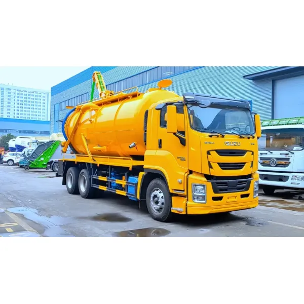Isuzu 15 Cubic Meter Vacuum Suction Truck, Pipeline Flushing Truck, Sludge Pumping Truck, Factory Price for Sale