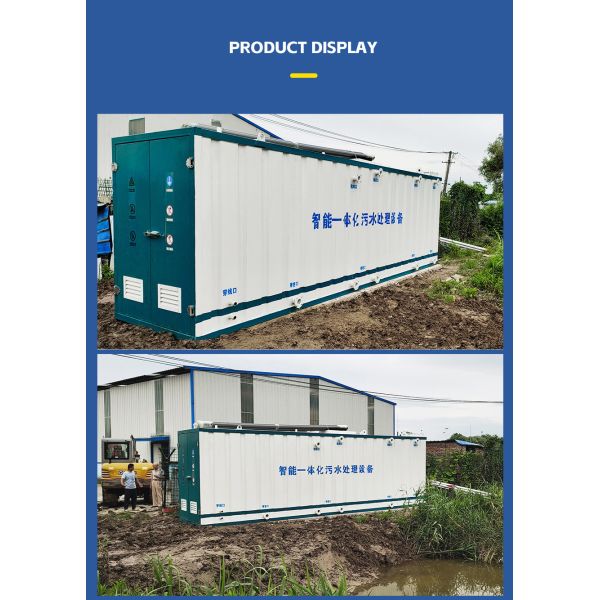 Skid Mounted Integrated Containerized Sewage Treatment Plant Equipment MBR System For Municipal Industrial Use