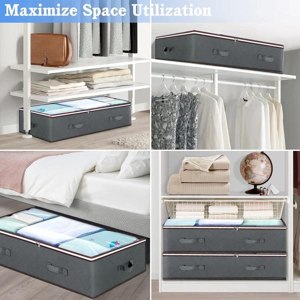 Custom Logo Accepted Under Bed Clothes Storage Boxes Personalize Your Storage Solution