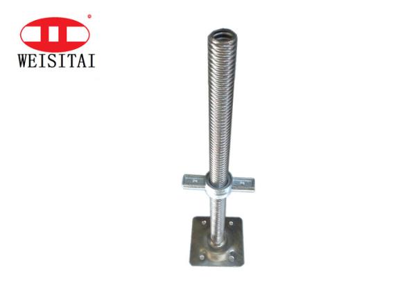 Electro Galvanized 32mm Adjustable Screw Jack Base Solid Scaffolding U Head
