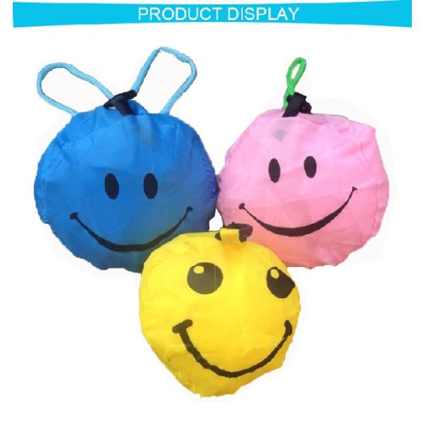 Выдвиженческие выполненные на заказ хозяйственные сумки ткани милое возникновение стороны Смилей